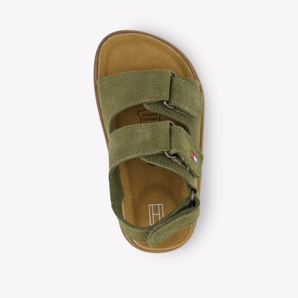 Tommy Hilfiger Boys Sandals In Army