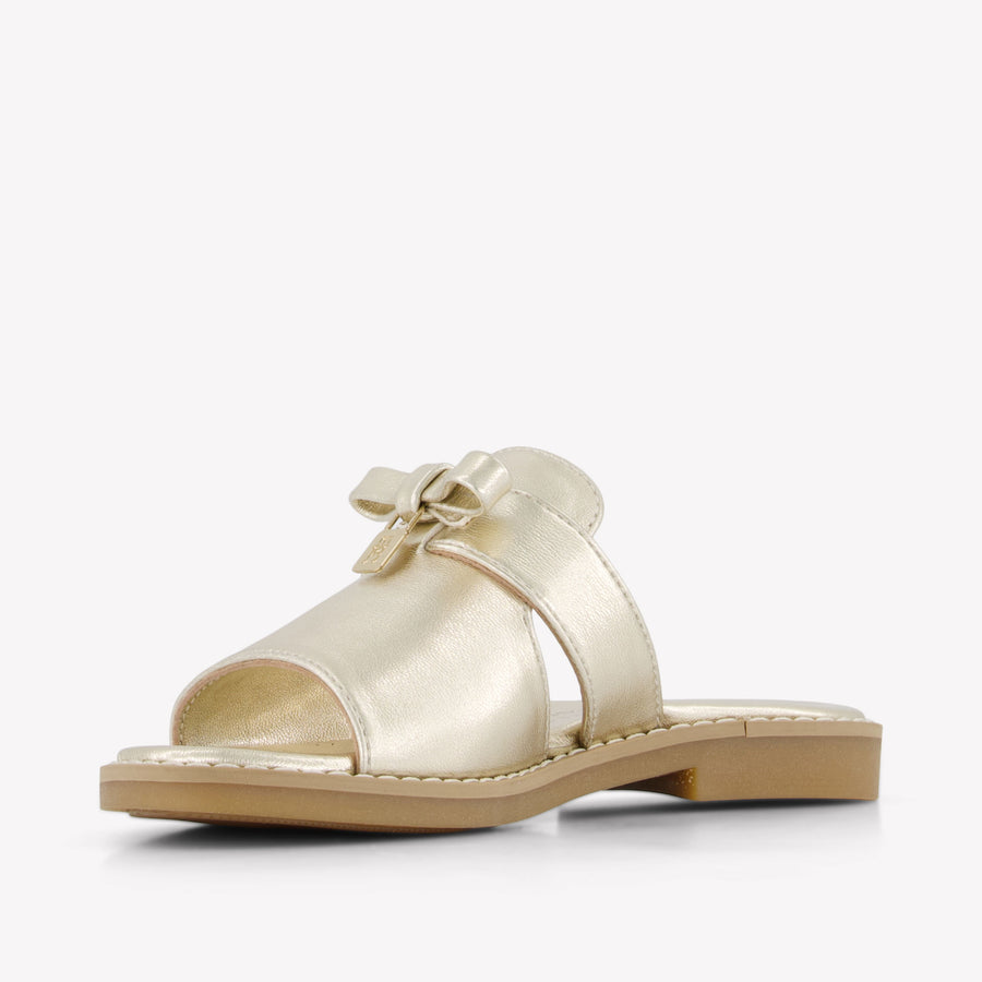 Tommy Hilfiger Girls Flipflops In Gold