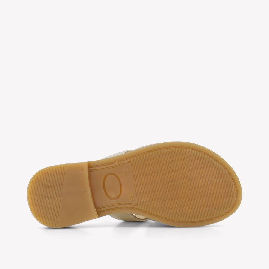 Tommy Hilfiger Girls Flipflops In Gold