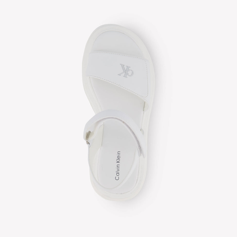 Calvin Klein Girls Sandals In White