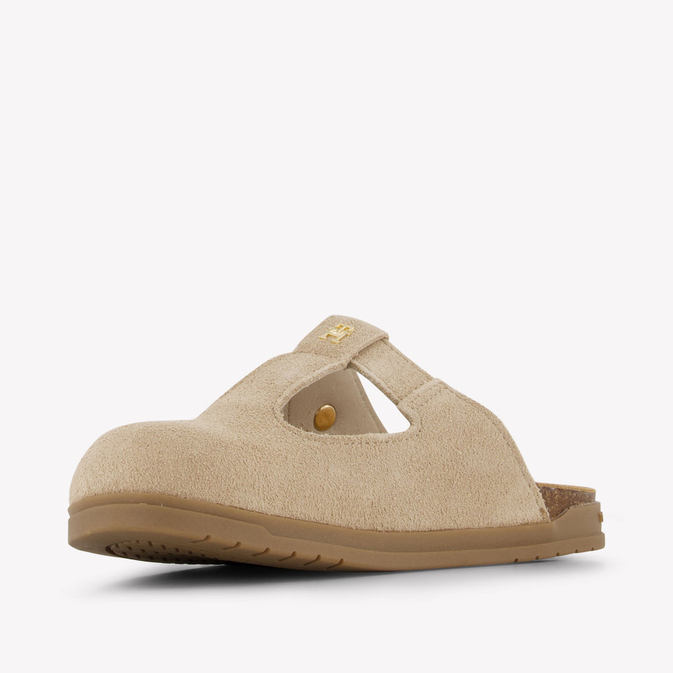 Tommy Hilfiger Girls Flipflops In Beige
