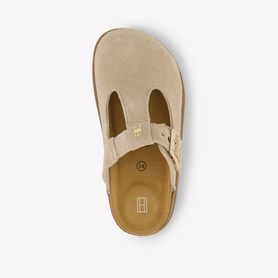 Tommy Hilfiger Girls Flipflops In Beige