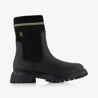 Tommy Hilfiger Kids Girls Boots In Black