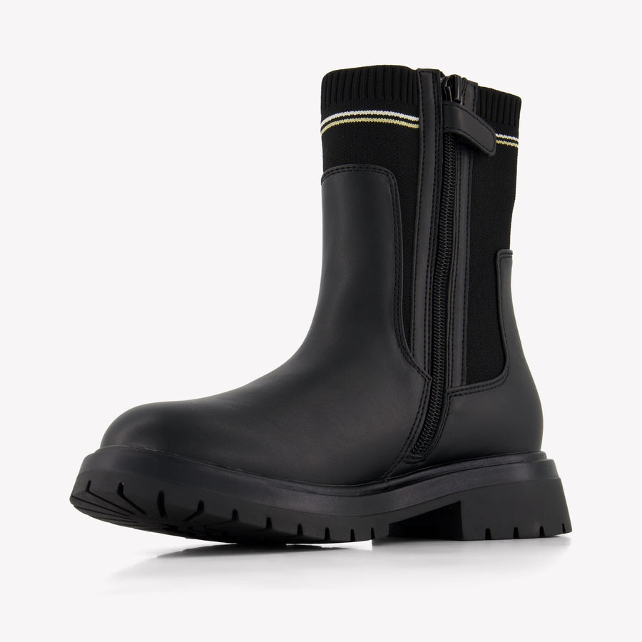 Tommy Hilfiger Kids Girls Boots In Black