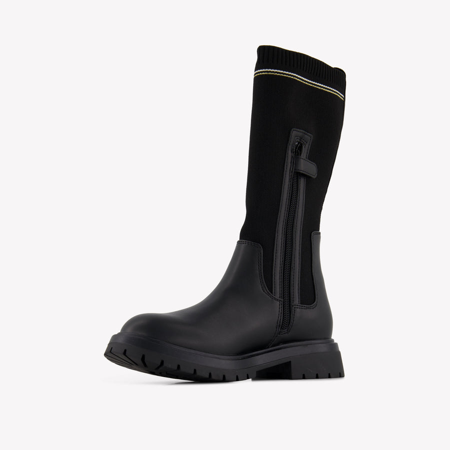 Tommy Hilfiger Kids Girls Boots In Black