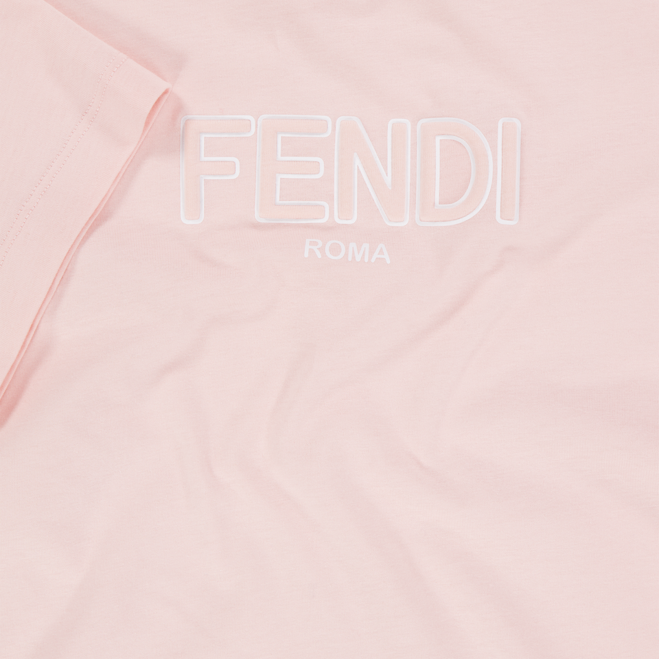 Fendi Kids Unisex T-Shirt In Pink