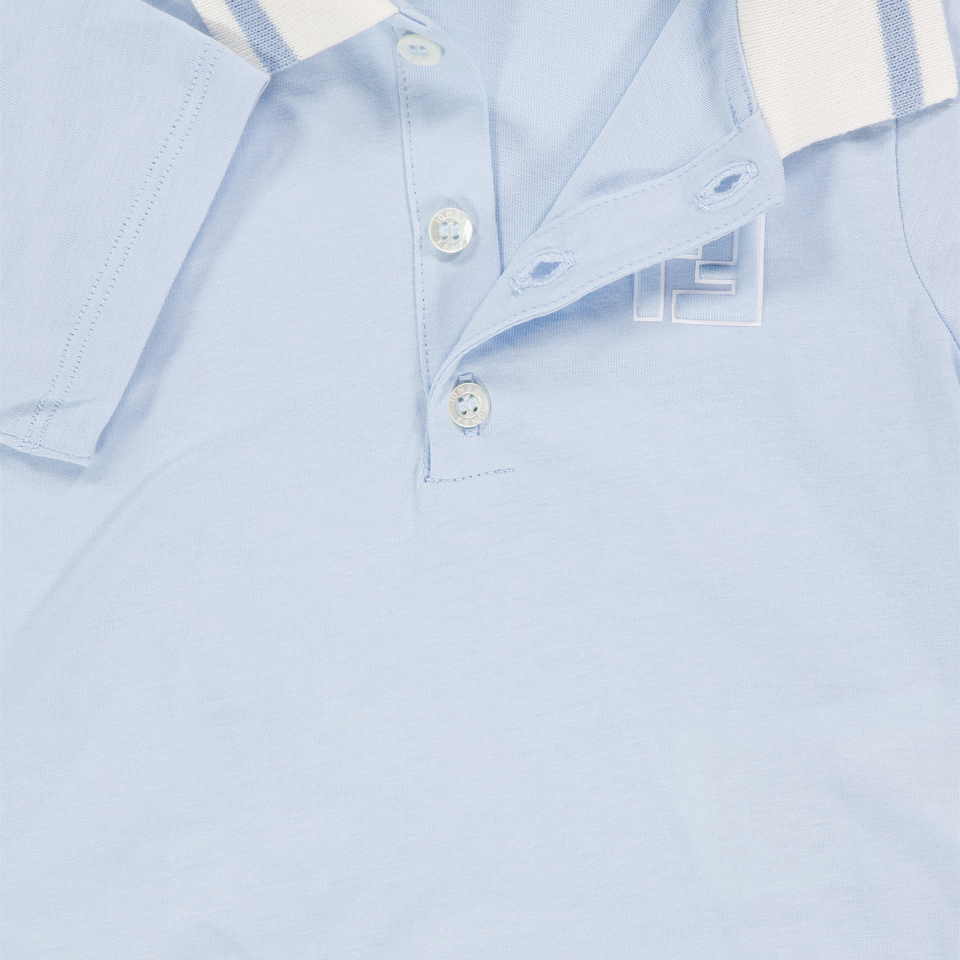 Fendi Baby Boys Polo In Light Blue