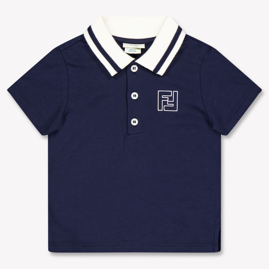 Fendi Baby Jongens Polo In Navy