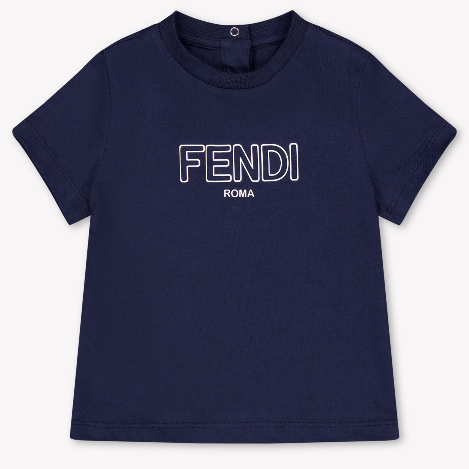 Fendi Baby Jongens T-Shirt In Navy