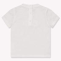 Fendi Baby Jongens T-Shirt In Wit