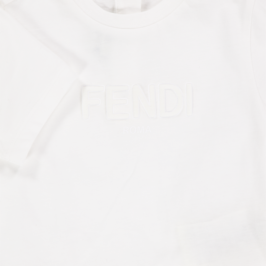 Fendi Baby Jongens T-Shirt In Wit
