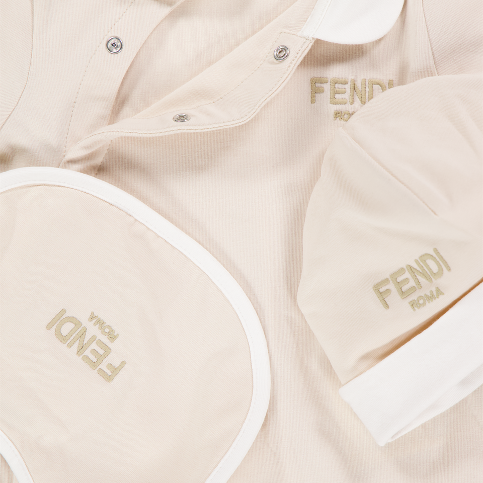 Fendi Baby Unisex Boxpakje In Beige