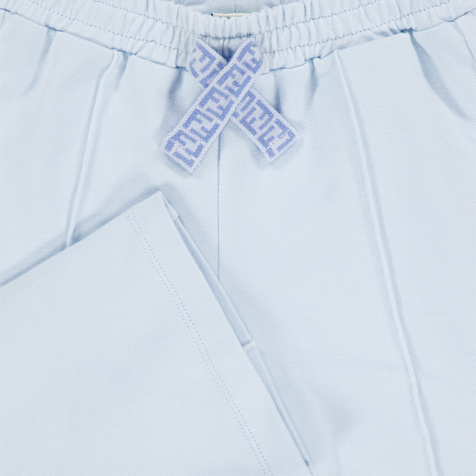 Fendi Baby Unisex Broek In Licht Blauw