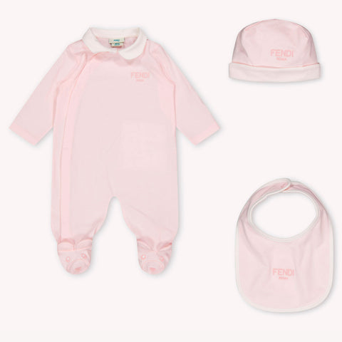 Fendi Baby Unisex Boxpakje In Licht Roze