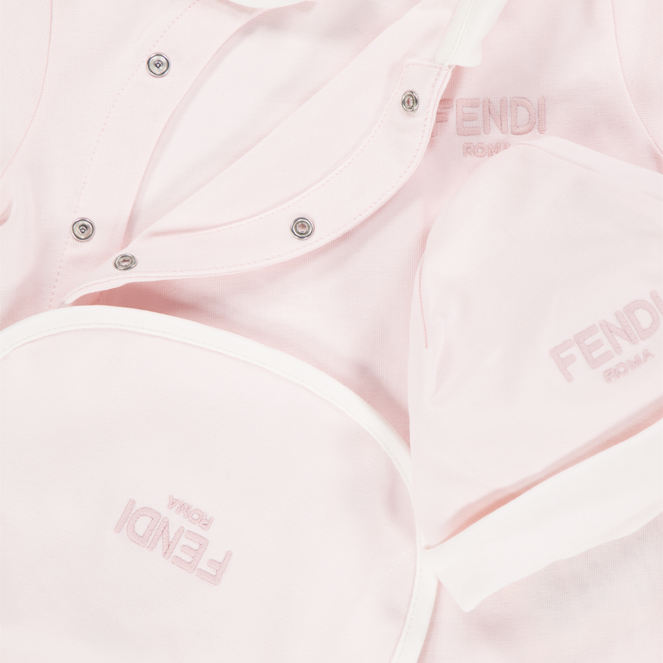 Fendi Baby Unisex Boxpakje In Licht Roze