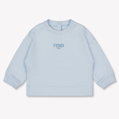 Fendi Baby Unisex Trui In Licht Blauw