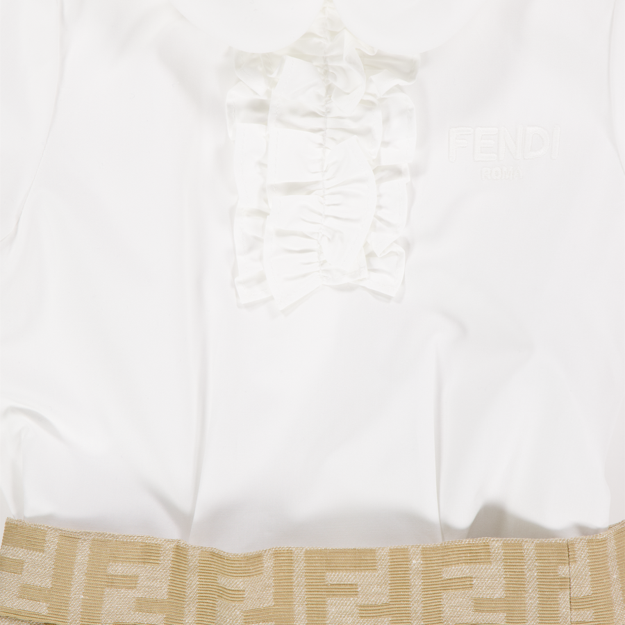 Fendi Baby Girls Dress In Beige