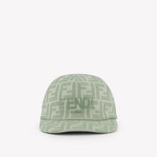 Fendi Kids Girls Cap In Light Green