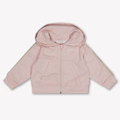 Palm Angels Baby Girls Cardigan In Light Pink