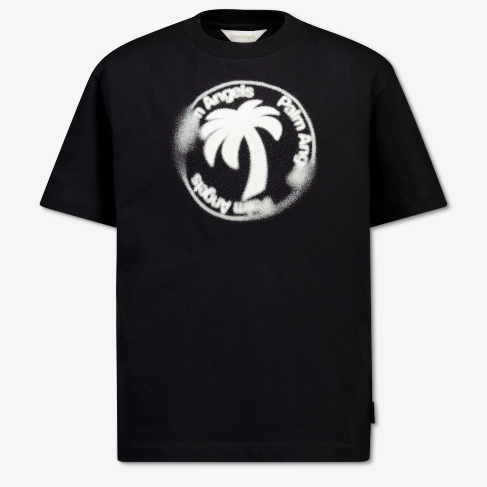 Palm Angels Kinder Jongens T-Shirt In Zwart