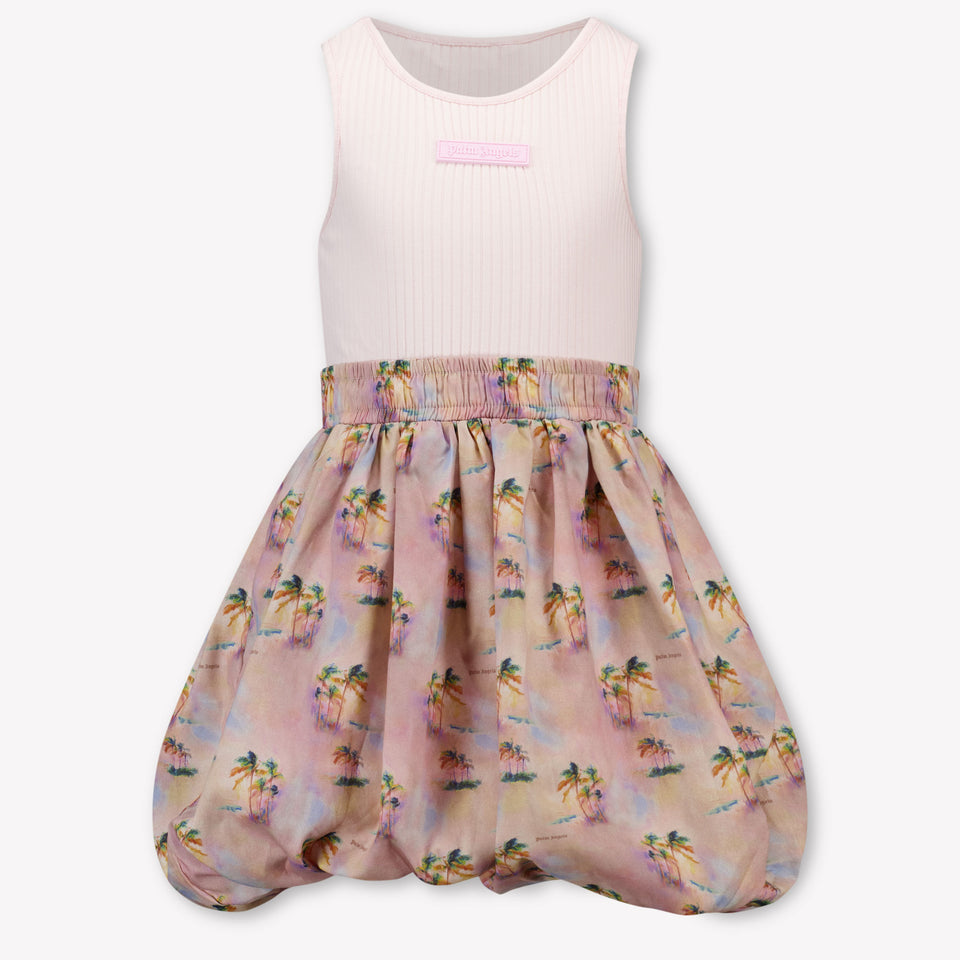 Palm Angels Kids Girls Dress In Pink