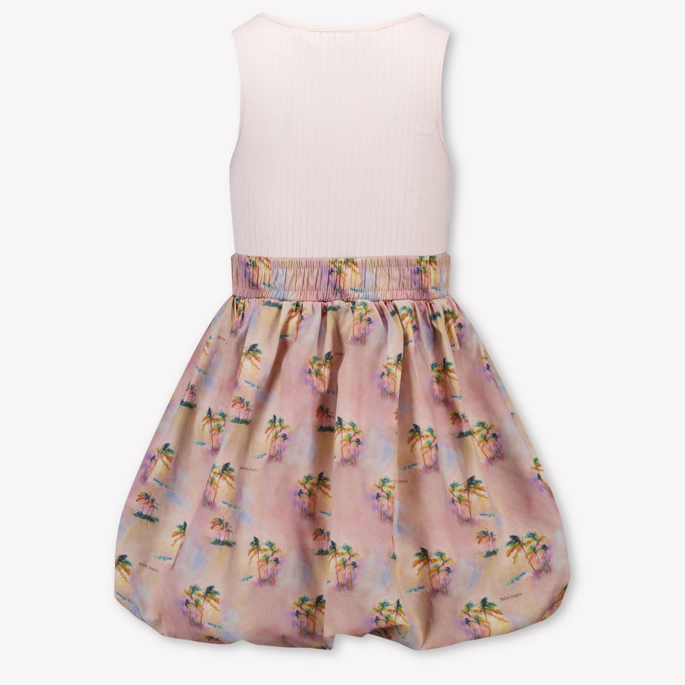 Palm Angels Kids Girls Dress In Pink