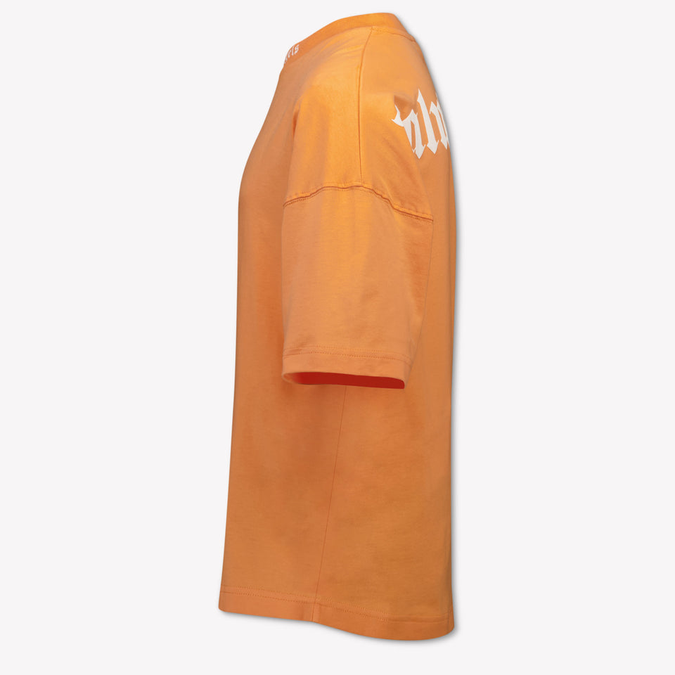 Palm Angels Kids Boys T-Shirt In Orange