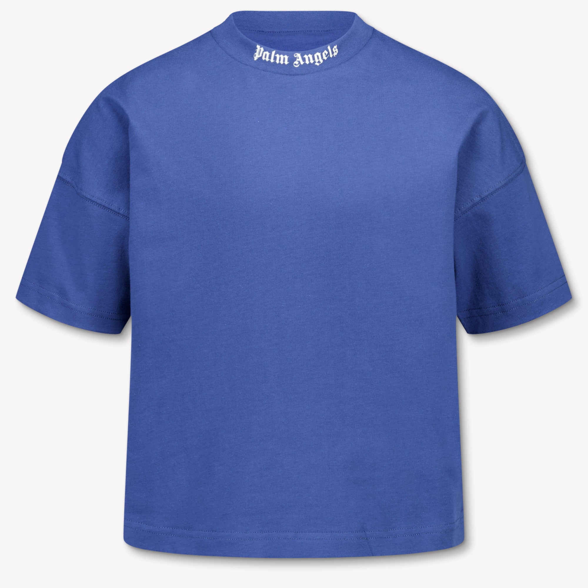 Palm Angels Kinder Jongens T-Shirt In Blauw