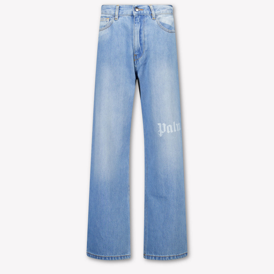 Palm Angels Boys Jeans in Light Blue