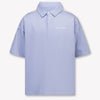 Palm Angels Kinder Jongens Polo In Licht Blauw