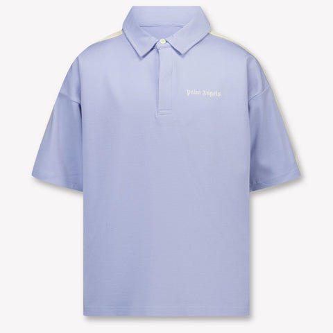 Palm Angels Kinder Jongens Polo In Licht Blauw
