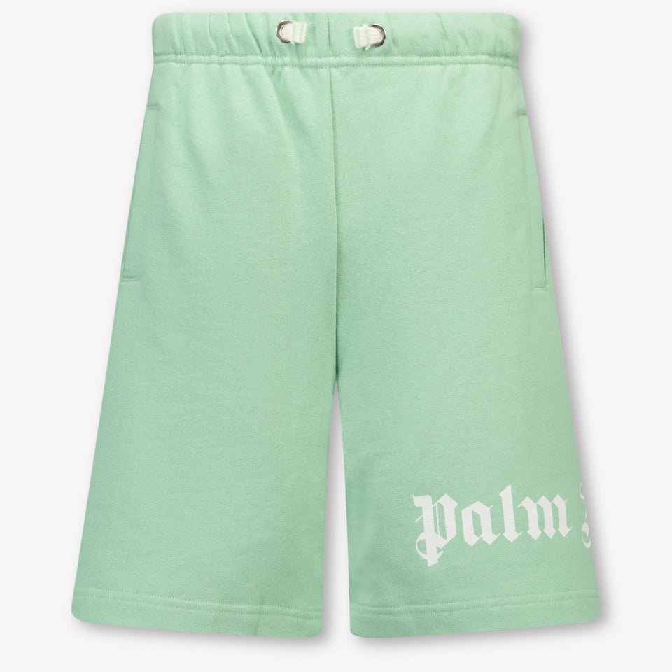 Palm Angels Kinder Jongens Shorts In Groen
