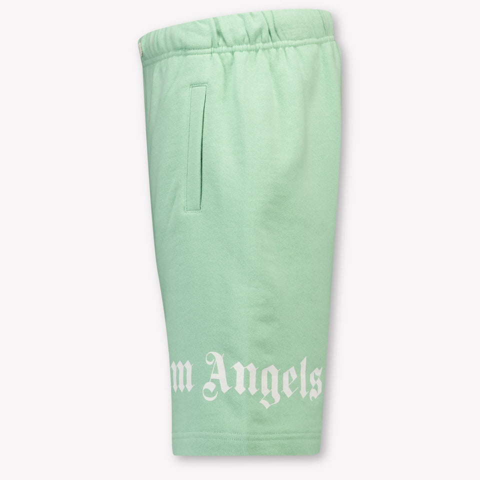 Palm Angels Kinder Jongens Shorts In Groen