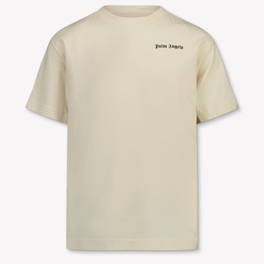 Palm Angels Kinder Jongens T-Shirt In Beige