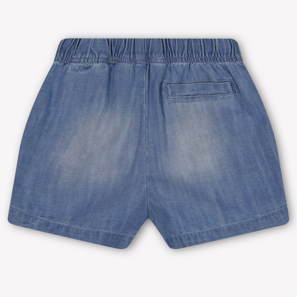 Palm Angels Baby Jongens Shorts In Licht Blauw