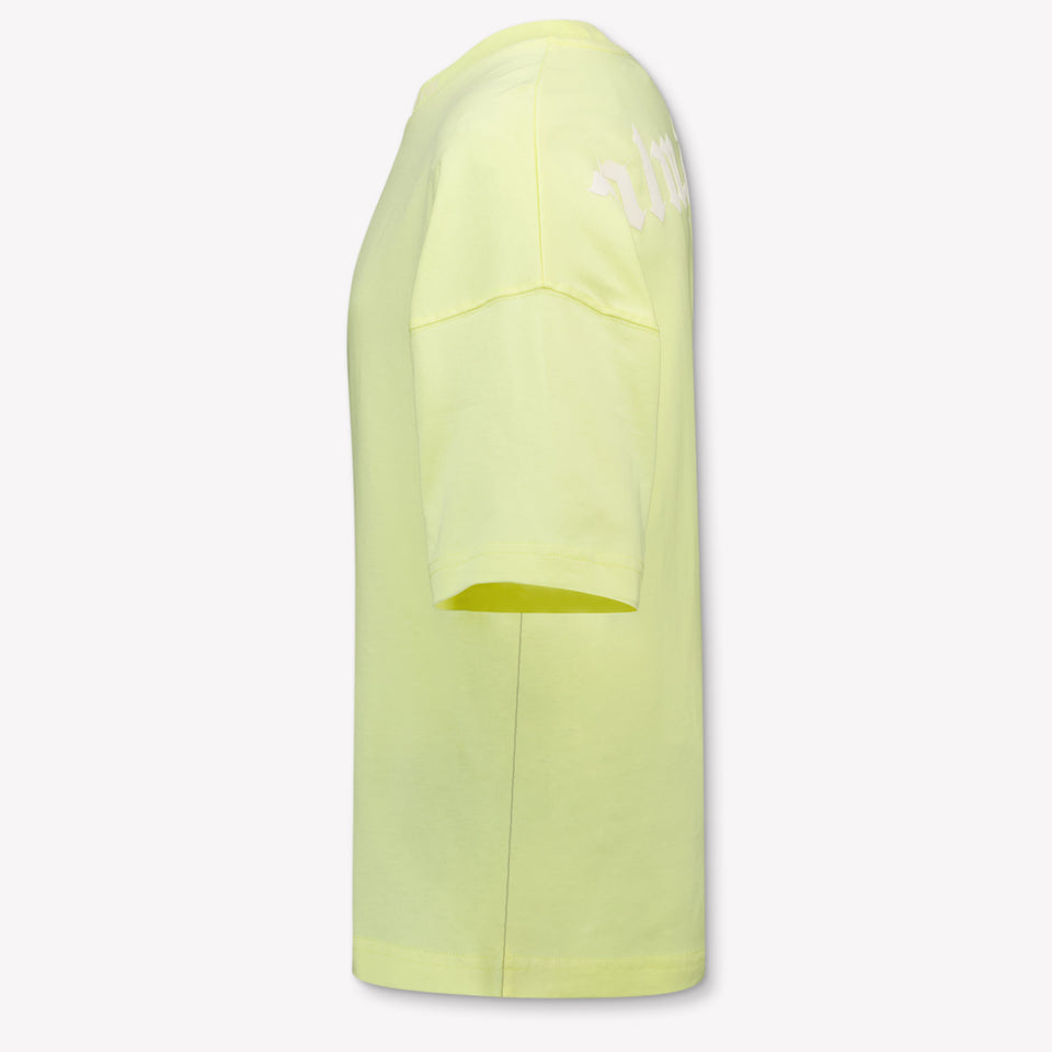 Palm Angels Kinder Meisjes T-Shirt In Geel