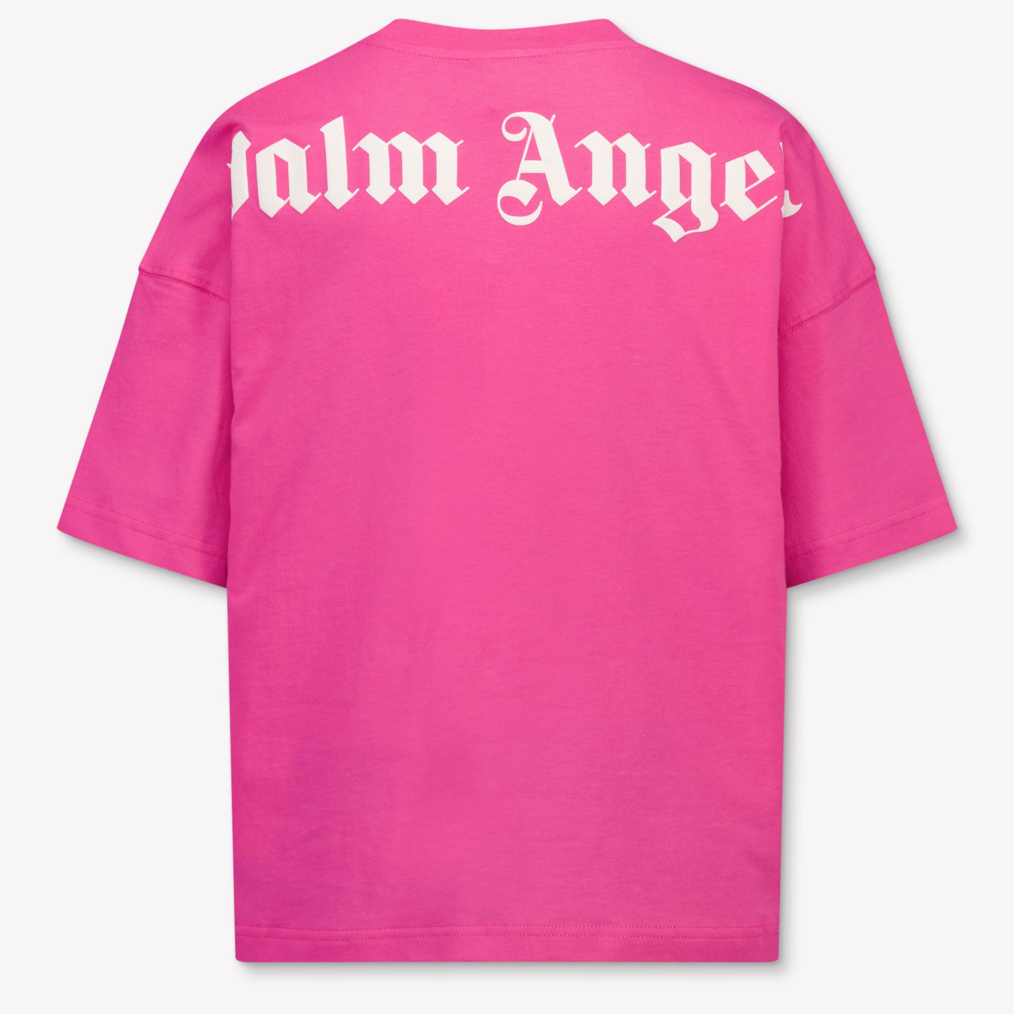 Palm Angels Kids Girls T-Shirt In Fuchsia