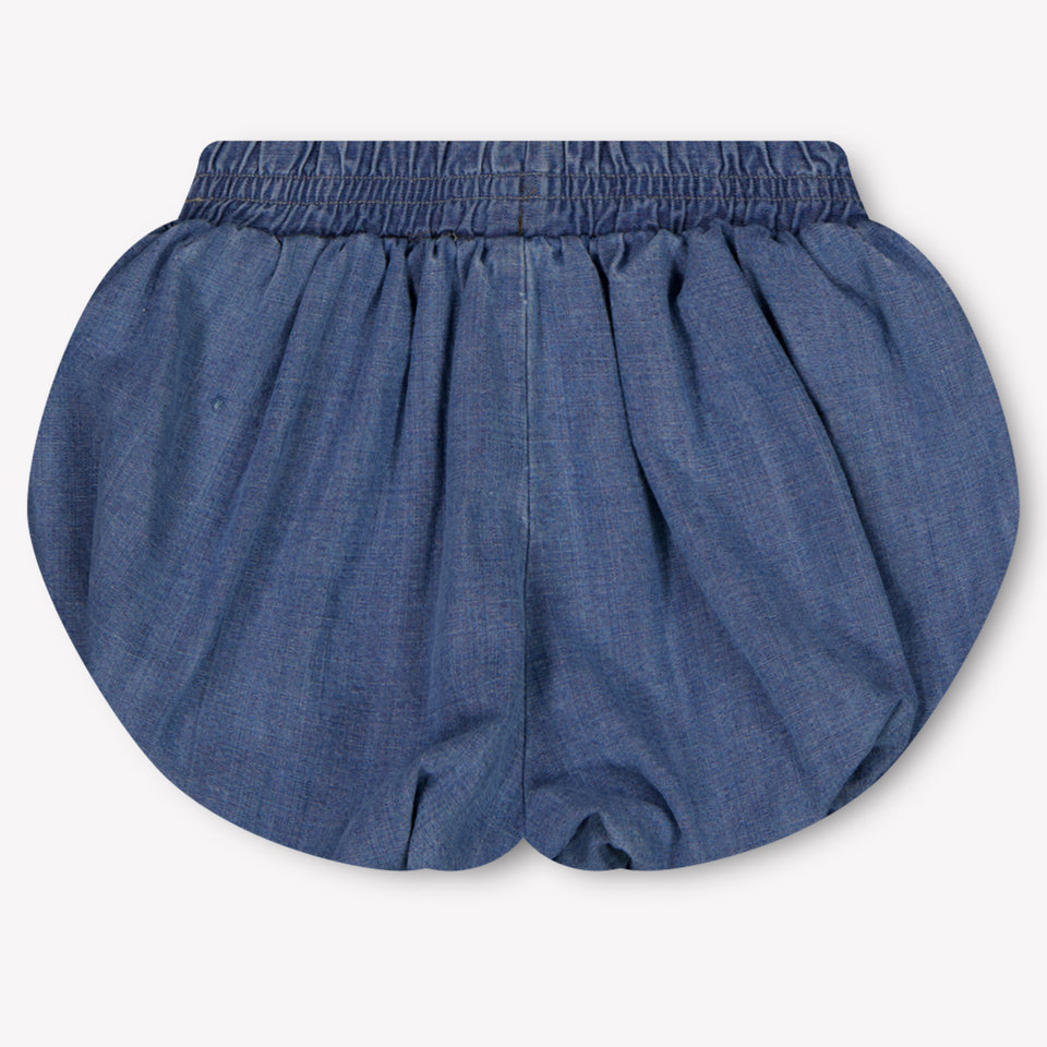Palm Angels Baby Girls Shorts In Light Blue