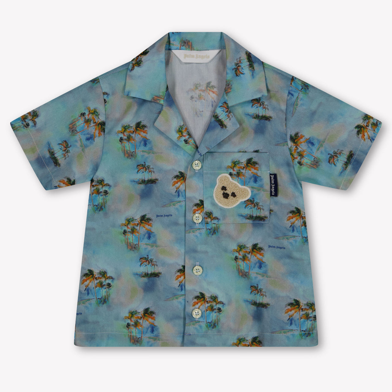 Palm Angels Baby Jongens Blouse In Licht Blauw