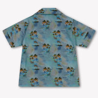 Palm Angels Baby Jongens Blouse In Licht Blauw
