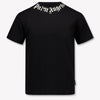 Palm Angels Kids Boys T-Shirt In Black