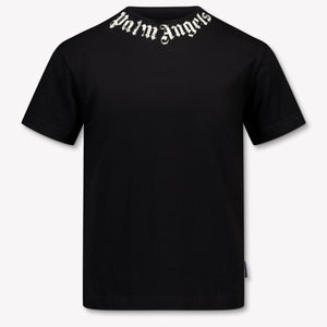 Palm Angels Kids Boys T-Shirt In Black