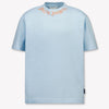Palm Angels Kids Boys T-Shirt In Light Blue