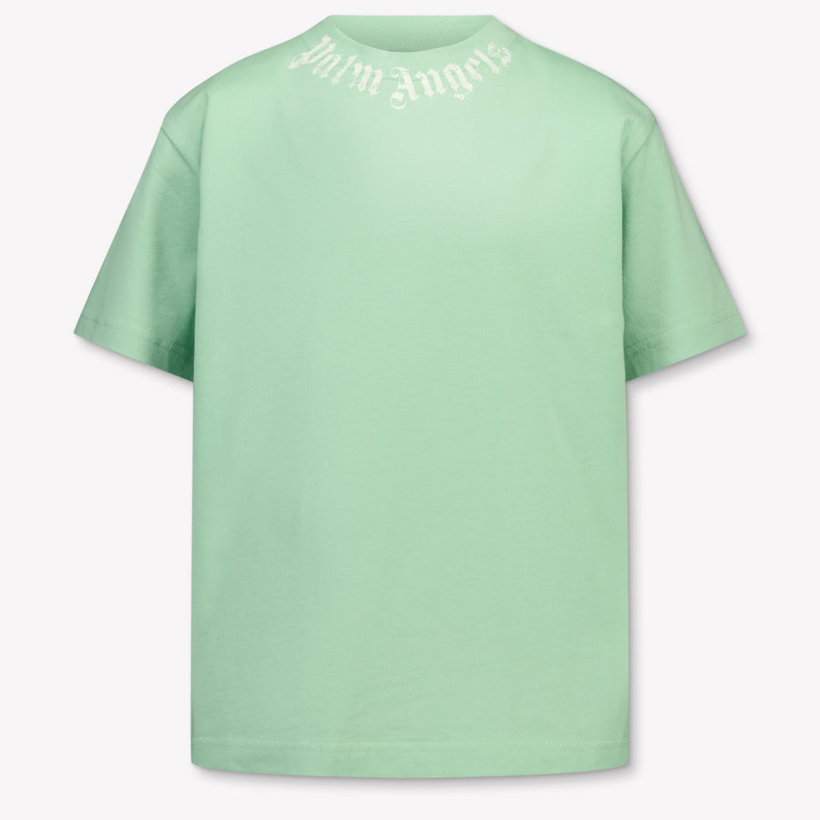Palm Angels Kids Boys T-Shirt In Green