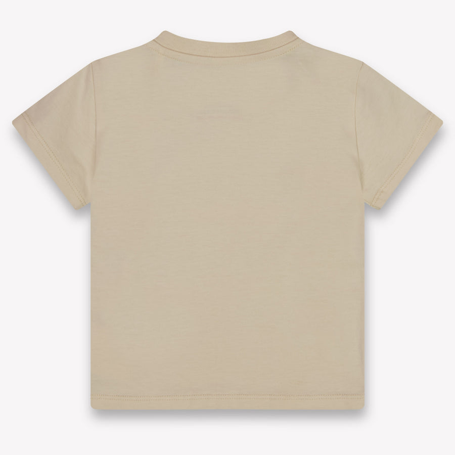 Palm Angels Baby Jongens T-Shirt In Beige