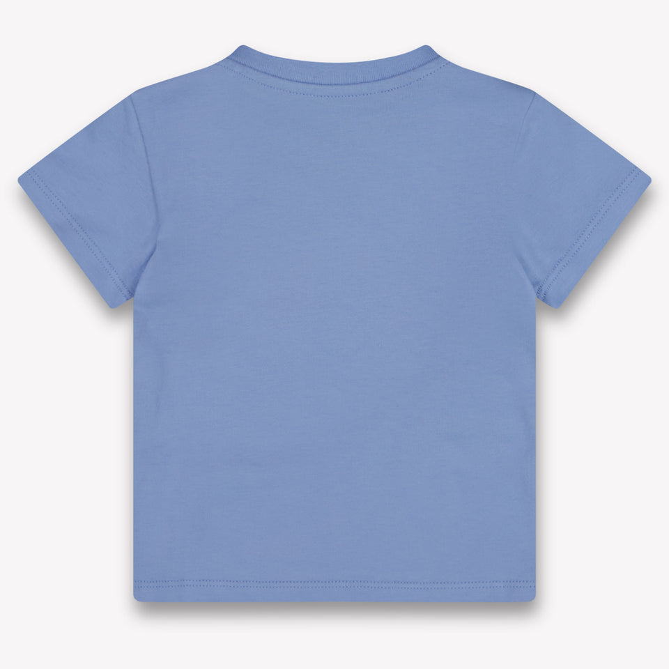 Palm Angels Baby Jongens T-Shirt In Licht Blauw