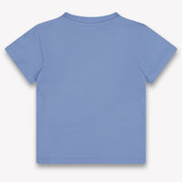Palm Angels Baby Jongens T-Shirt In Licht Blauw