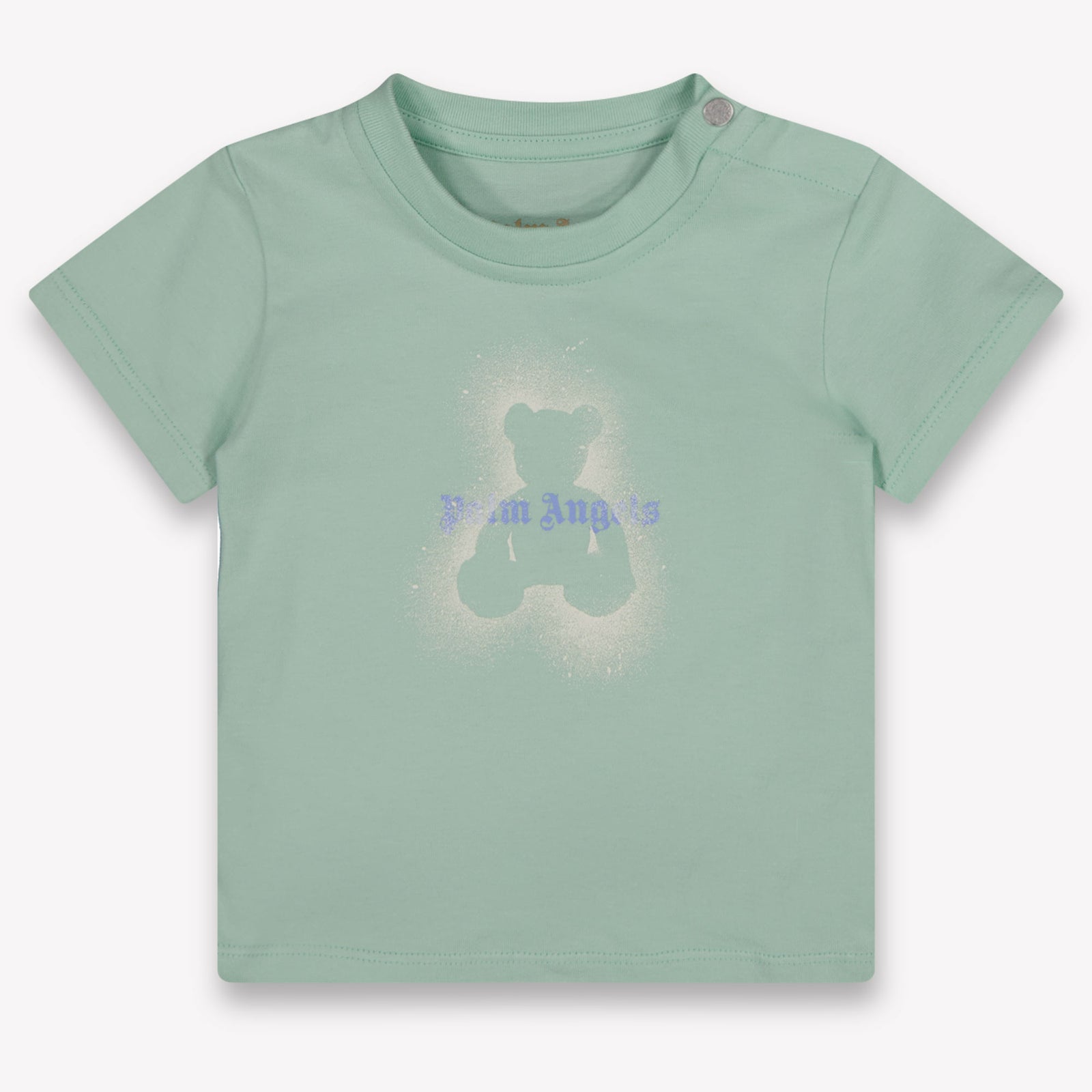 Palm Angels Baby Jongens T-Shirt In Licht Groen