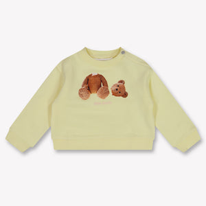 Palm Angels Baby Girls Sweater In Yellow
