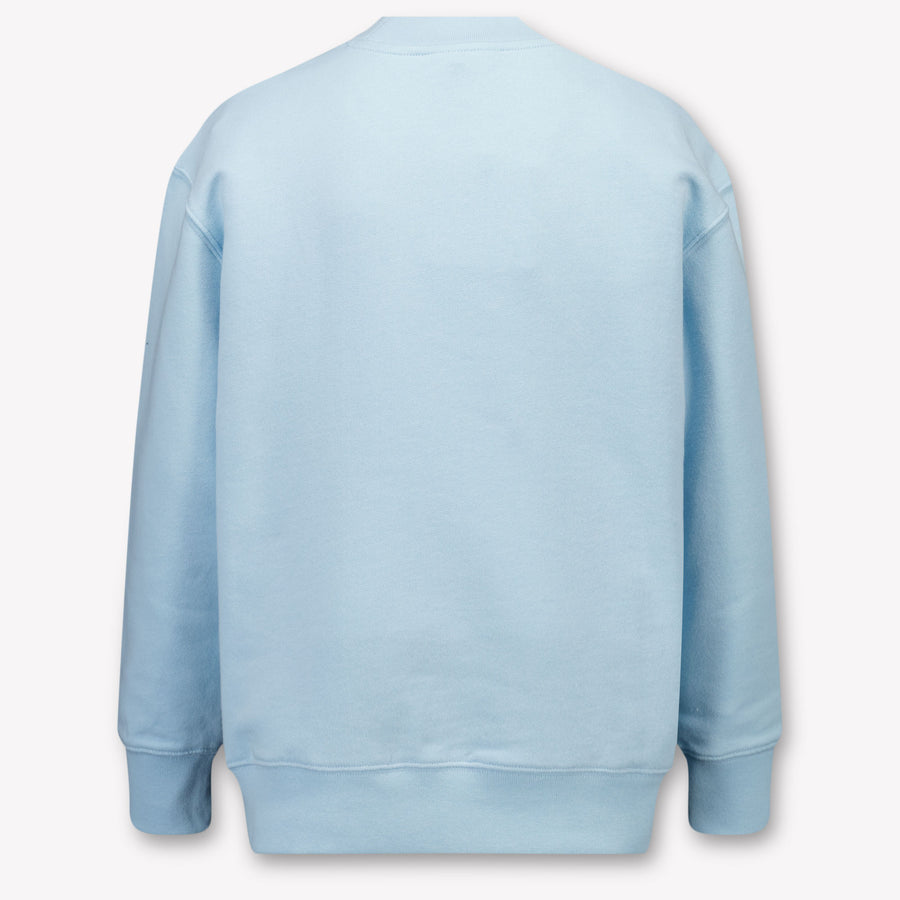 Palm Angels Kids Boys Sweater In Light Blue